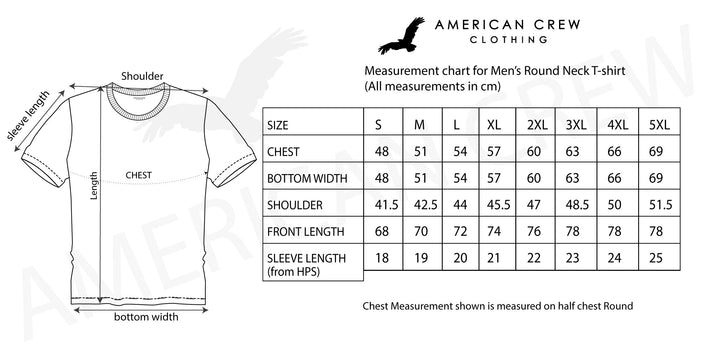 Printed Round Neck T-Shirt for Men - Ecru Melange