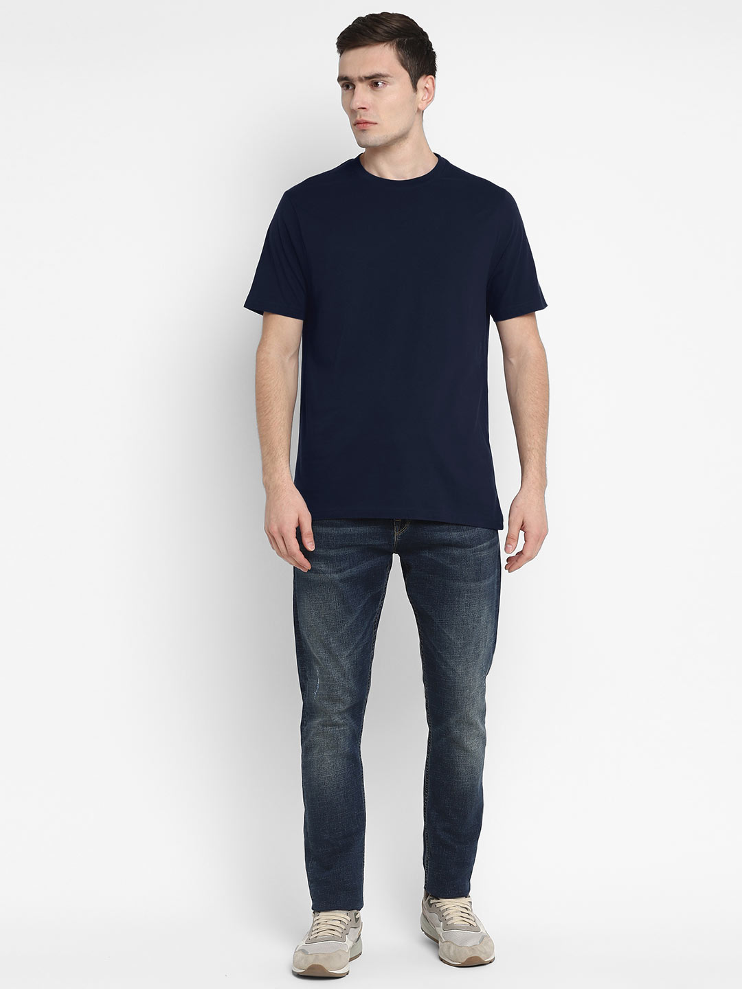 Supima Cotton Round Neck T-Shirt for Men (Jersey 180 GSM) - AC751