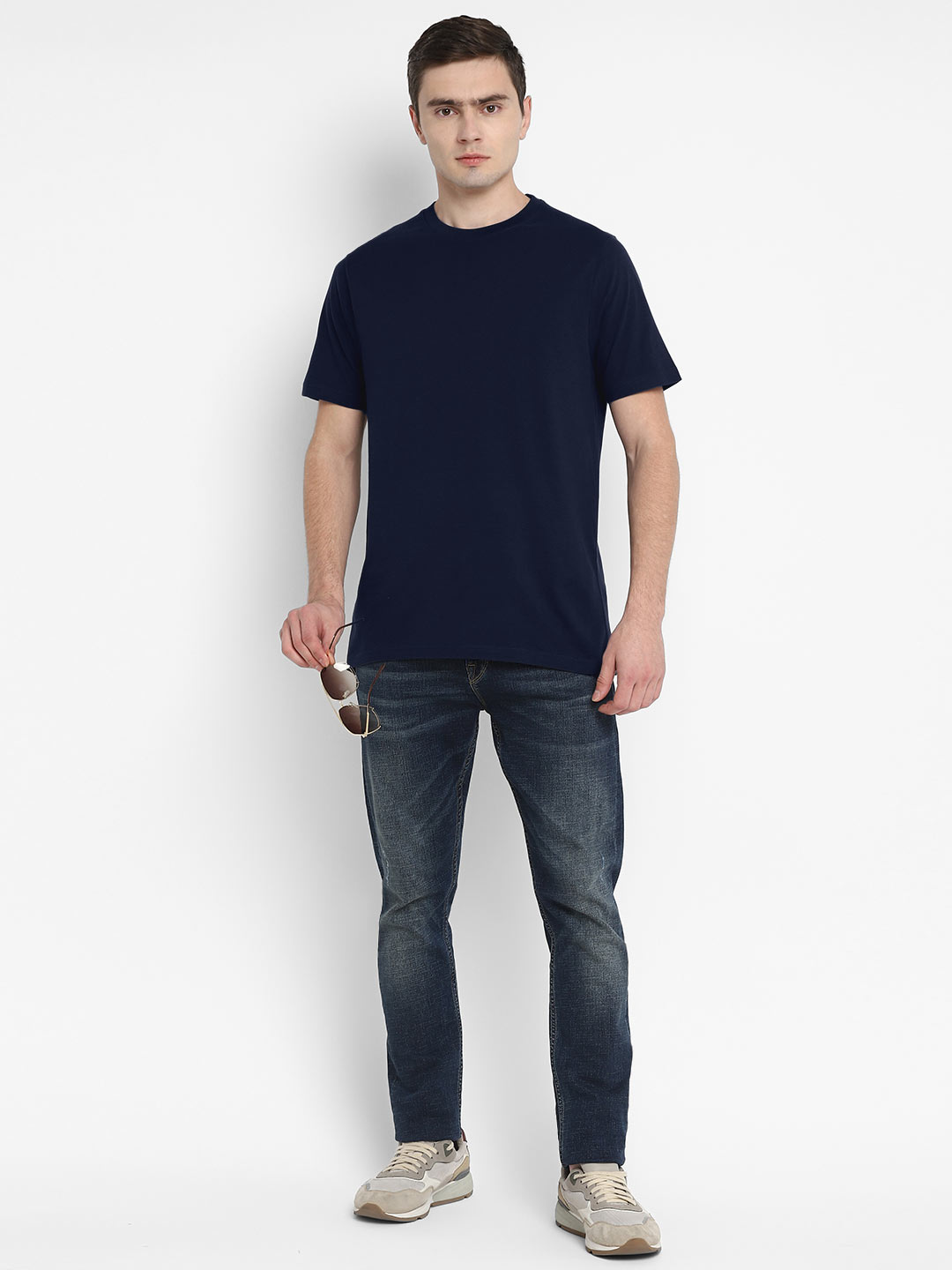 Supima Cotton Round Neck T-Shirt for Men (Jersey 180 GSM) - AC751