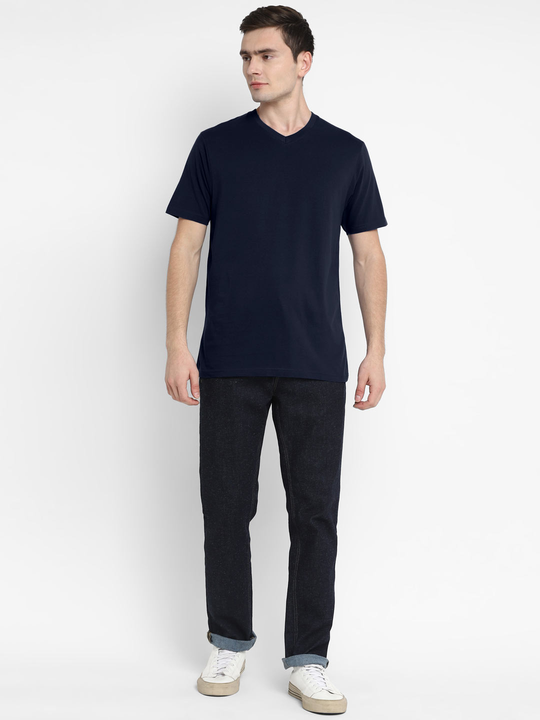 Supima Cotton V Neck T-Shirt for Men (Jersey 180 GSM) - AC761