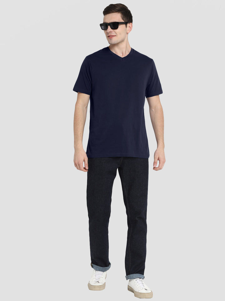 Supima Cotton V Neck T-Shirt for Men (Jersey 180 GSM) - AC761