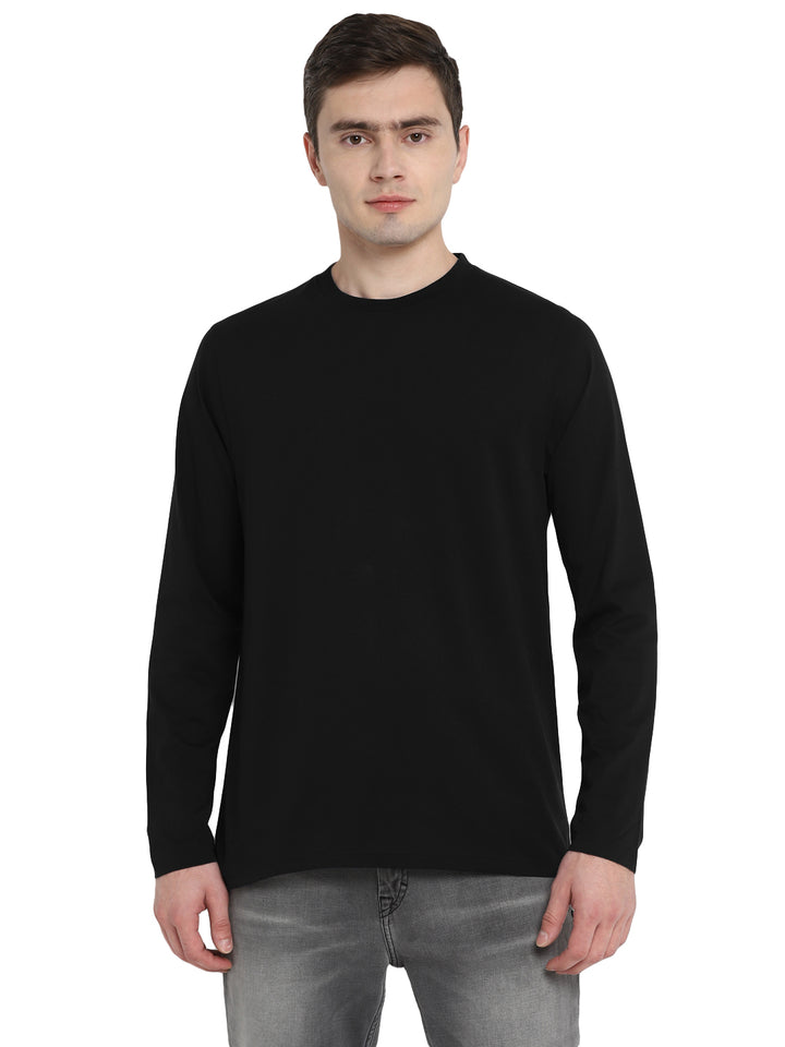 Supima Cotton Round Neck Full Sleeves T-Shirt for Men - AC791