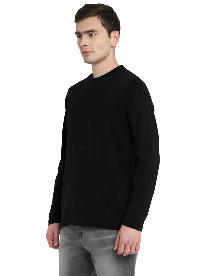 Supima Cotton Round Neck Full Sleeves T-Shirt for Men - AC791