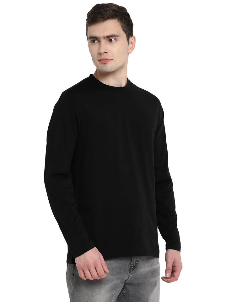 Supima Cotton Round Neck Full Sleeves T-Shirt for Men - AC791