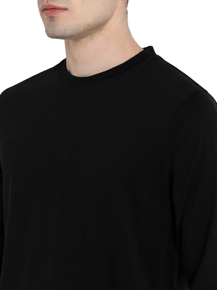 Supima Cotton Round Neck Full Sleeves T-Shirt for Men - AC791