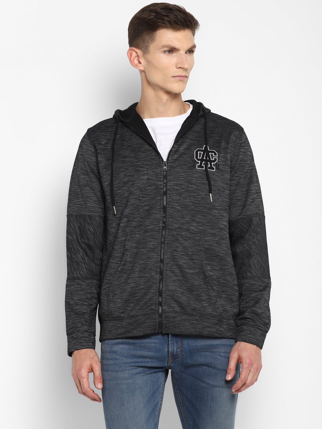 Men's Zipper Hoodie Jacket- Dark Grey (no Exchange No Return)
