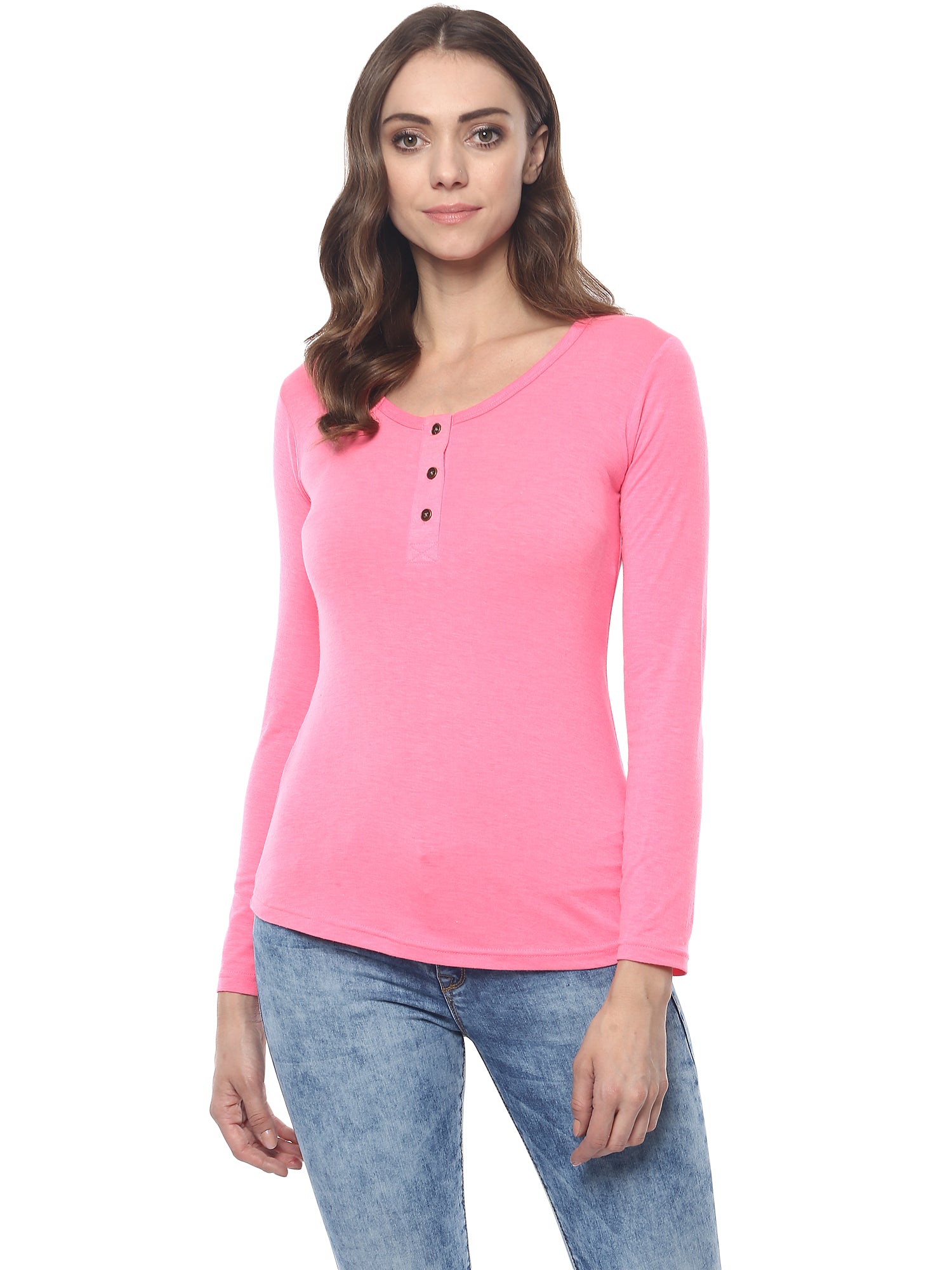 Women's Henley Top (FINAL SALE NO EXCHANGE NO RETURN)
