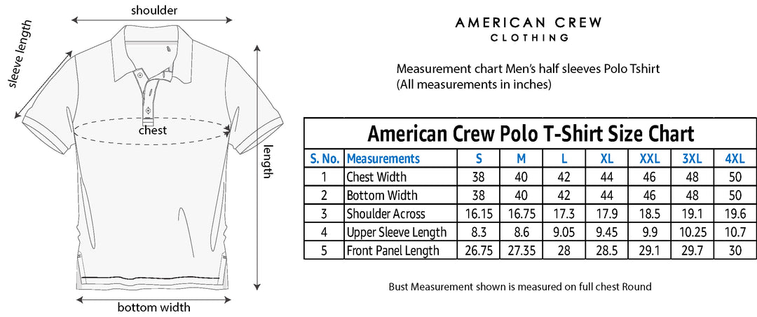 Men's Polo Collar T-Shirt - Royal Blue & Navy Melange