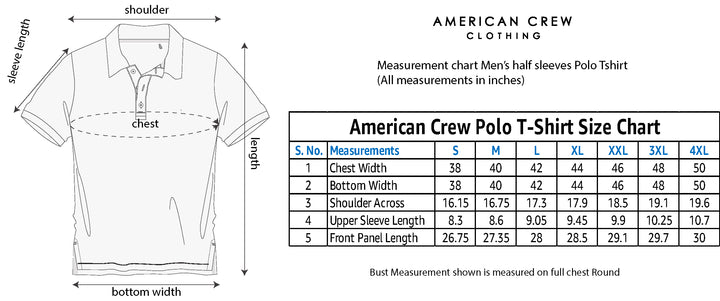 Men's Polo Collar T-Shirt - Navy Blue