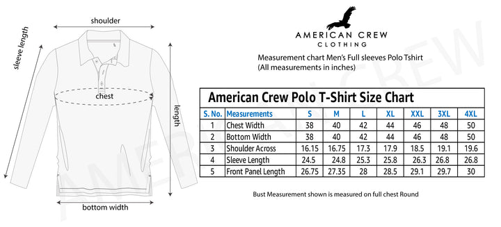 Polo Full Sleeves T-Shirt for Men - Blue