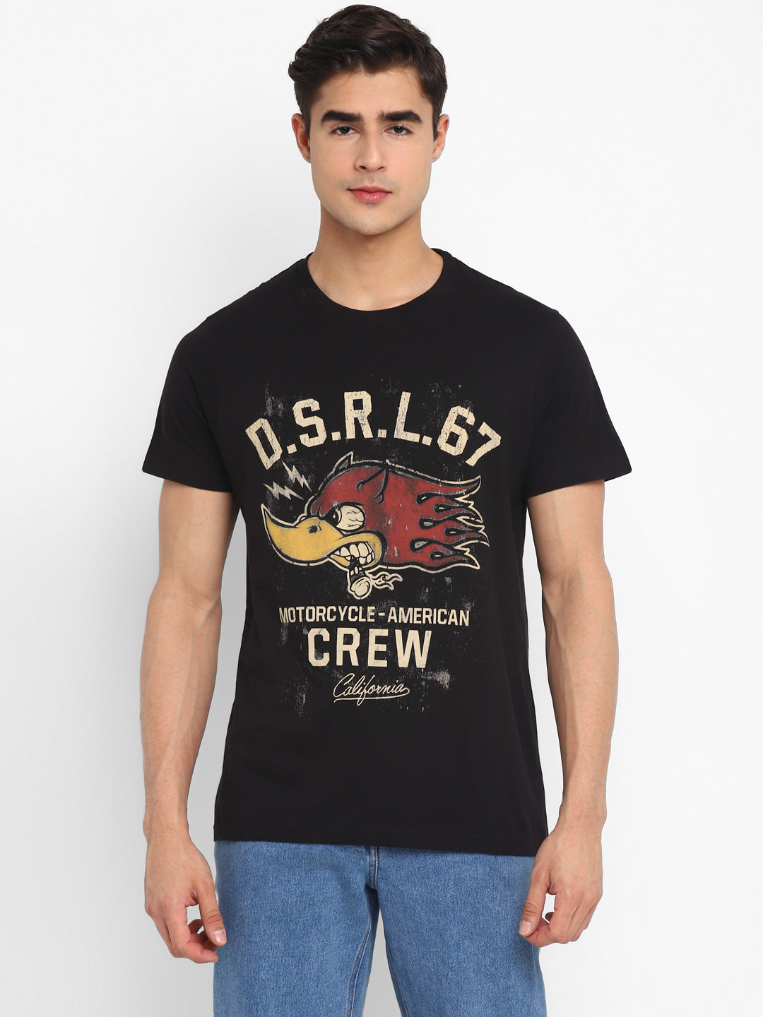 100% Cotton Printed Round Neck T-Shirt (CLEARANCE SALE NO EXCHANGE