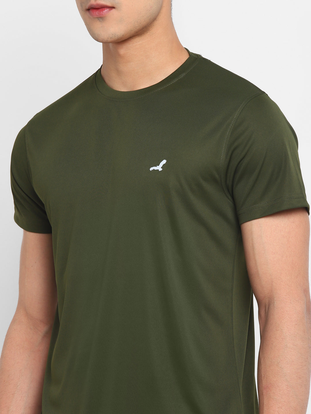 Premium Basics Kooltex Round Neck Sports T-Shirts for Men Pack of 2 - Olive & Navy