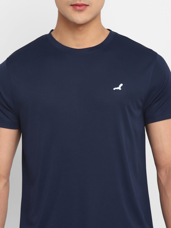 Premium Basics Kooltex Round Neck Sports T-Shirts for Men Pack of 2 - Olive & Navy