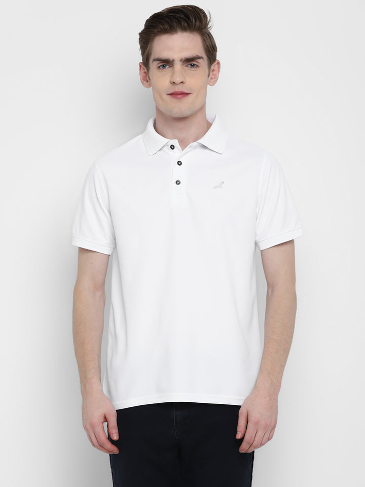 Kooltex Polo T-Shirt For Men - White With Logo