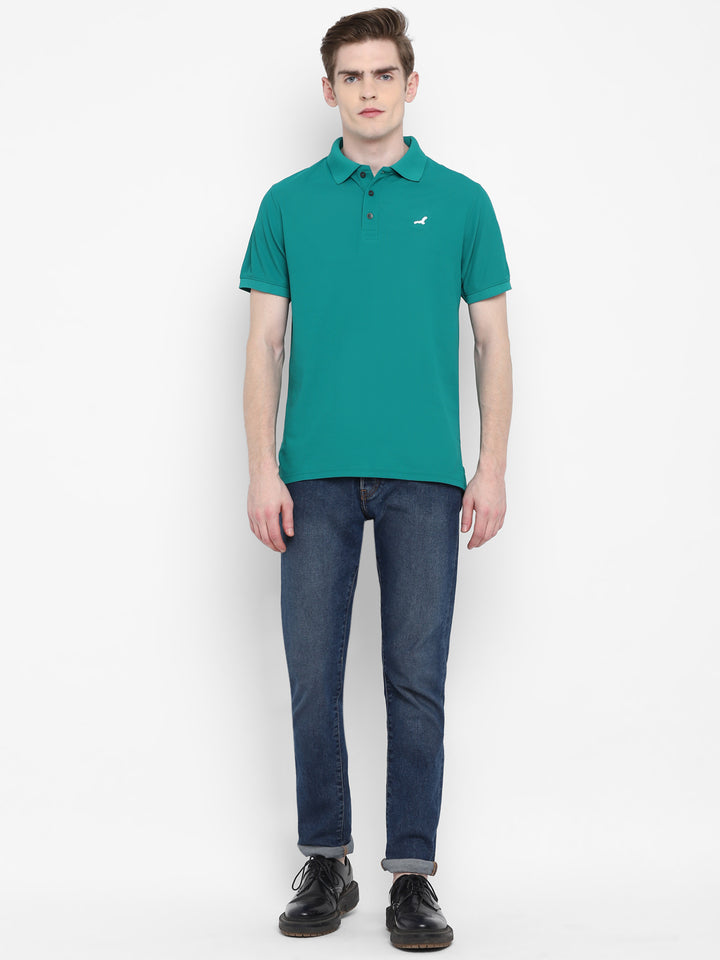 Kooltex Polo T-Shirt For Men - Sea Green