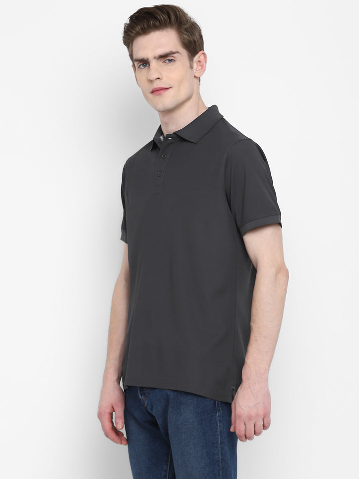 Kooltex Polo T-Shirt For Men - Carbon Grey