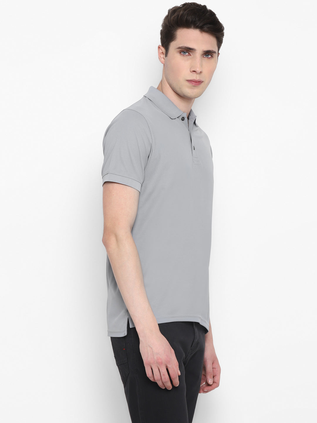 Kooltex Polo T-Shirt For Men - Light Grey