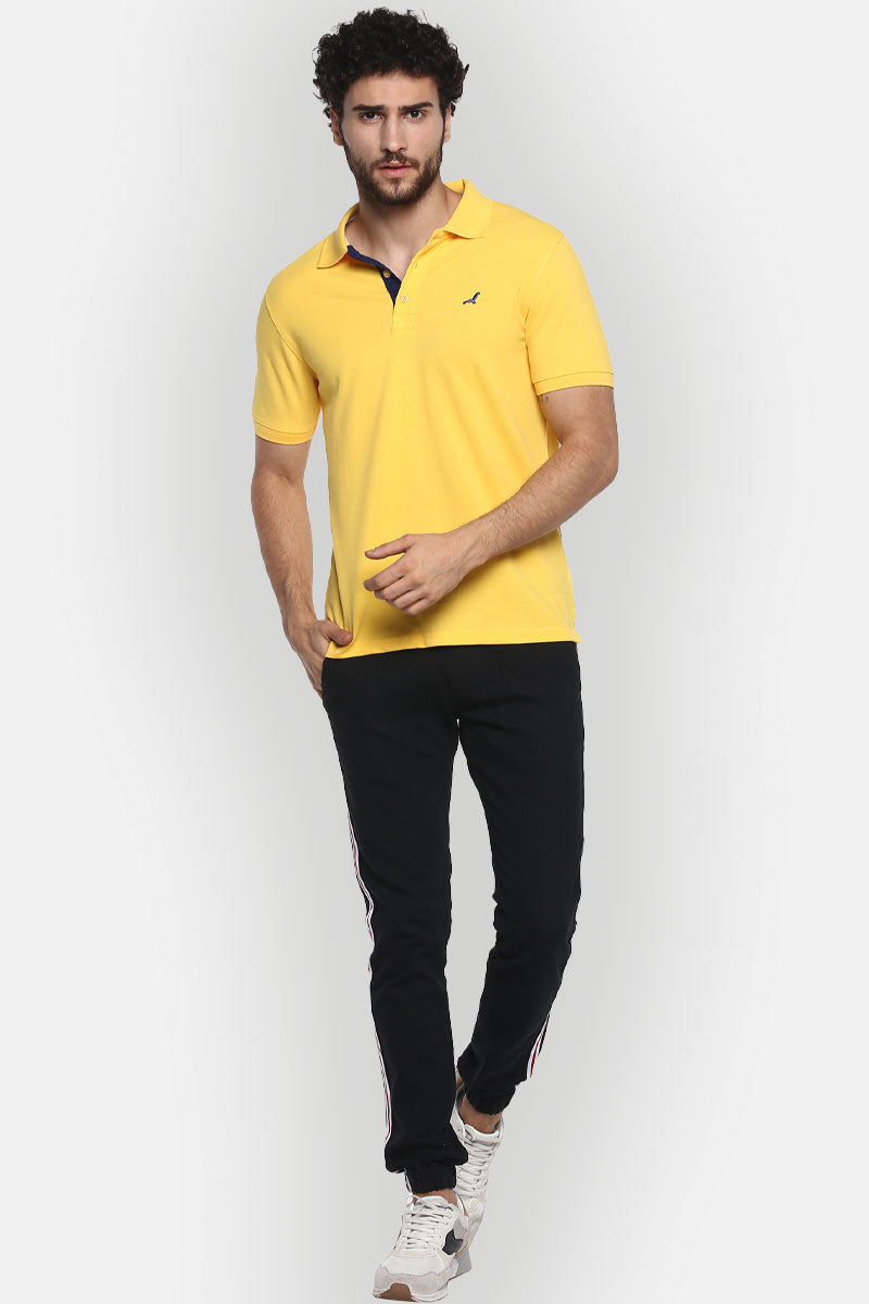 Men's Polo Collar T-Shirt - Aspen Gold