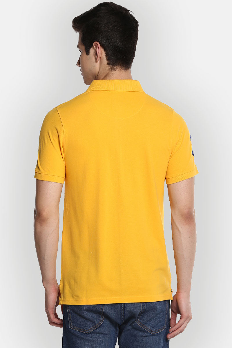Men's Polo Collar T-Shirt - Amber