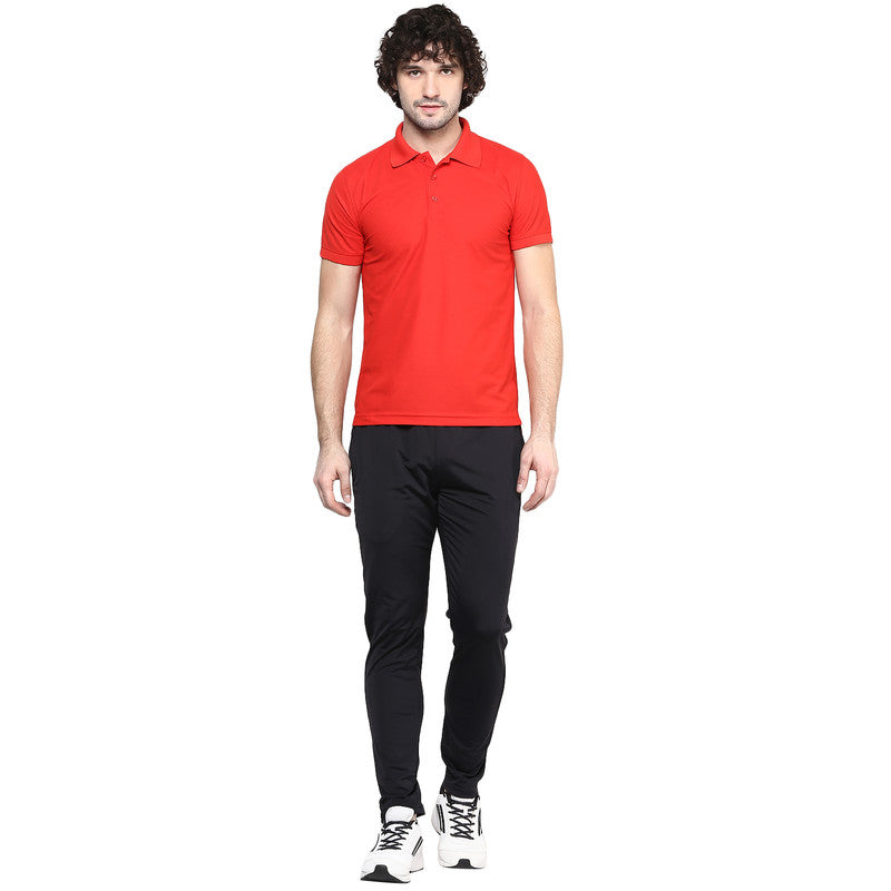 Men's Polo Collar T-Shirt - Red
