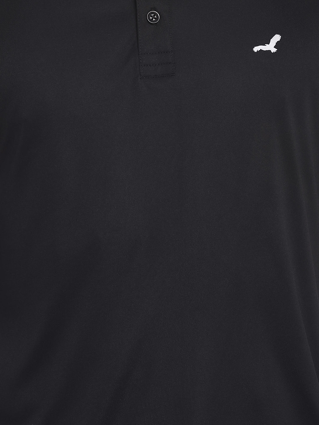 Activewear: Kooltex Sports Polo T-Shirts For Men with Reflective Details - Black
