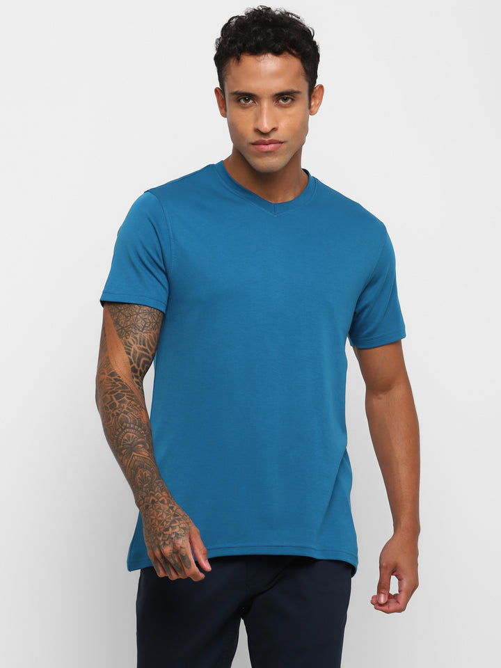 Supima Cotton V Neck T-Shirt for Men (Jersey 180 GSM) - AC761