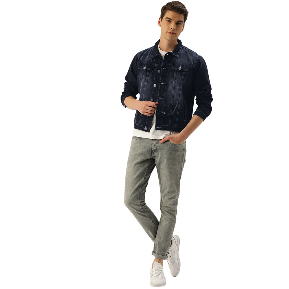 Men's Full Sleeves Denim Jacket - (Clearance No Exchange No Refund)