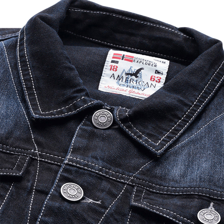 Men's Full Sleeves Denim Jacket - (Clearance No Exchange No Refund)