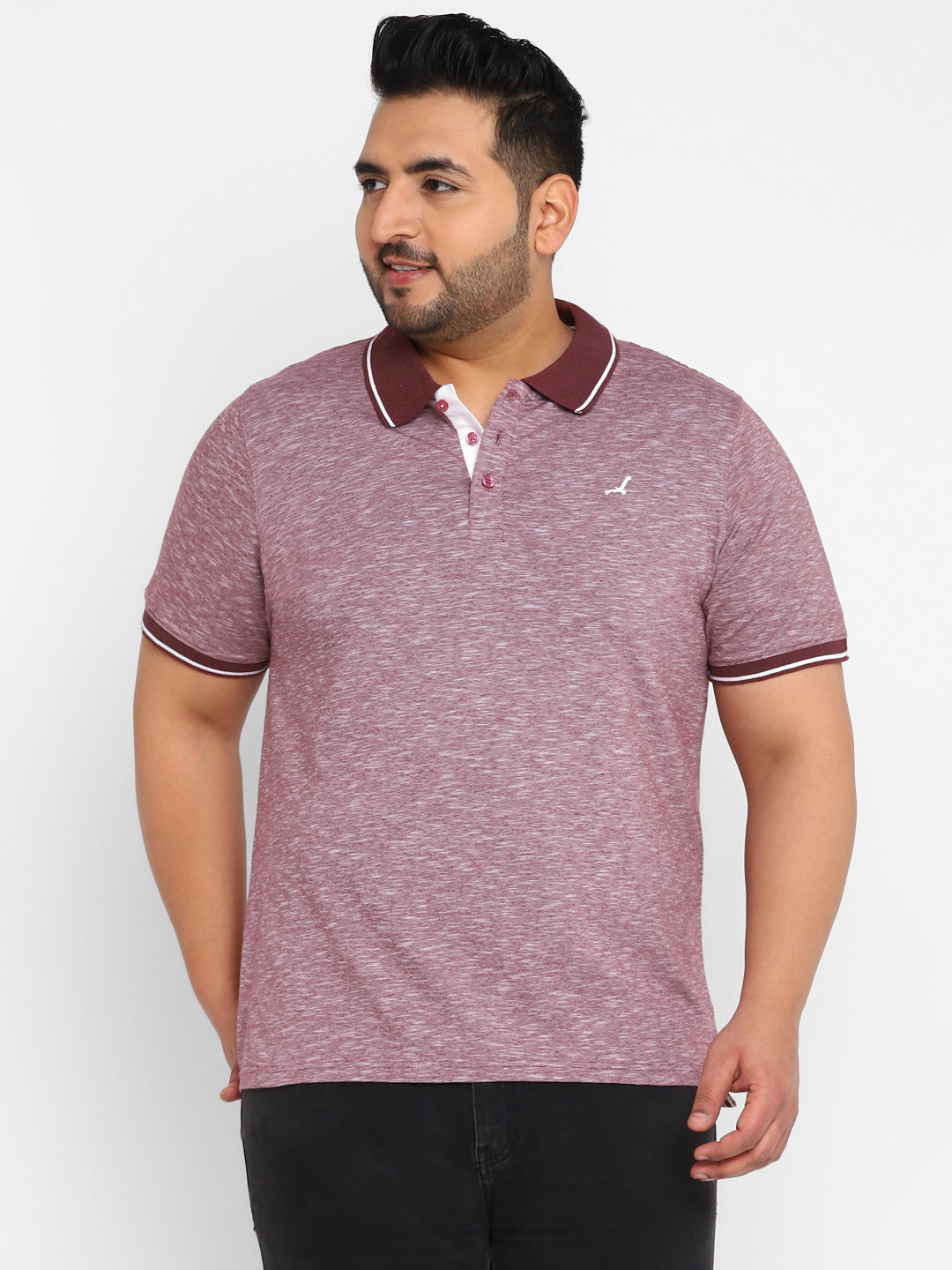 Polo Half Sleeves T-Shirt for Men - Maroon