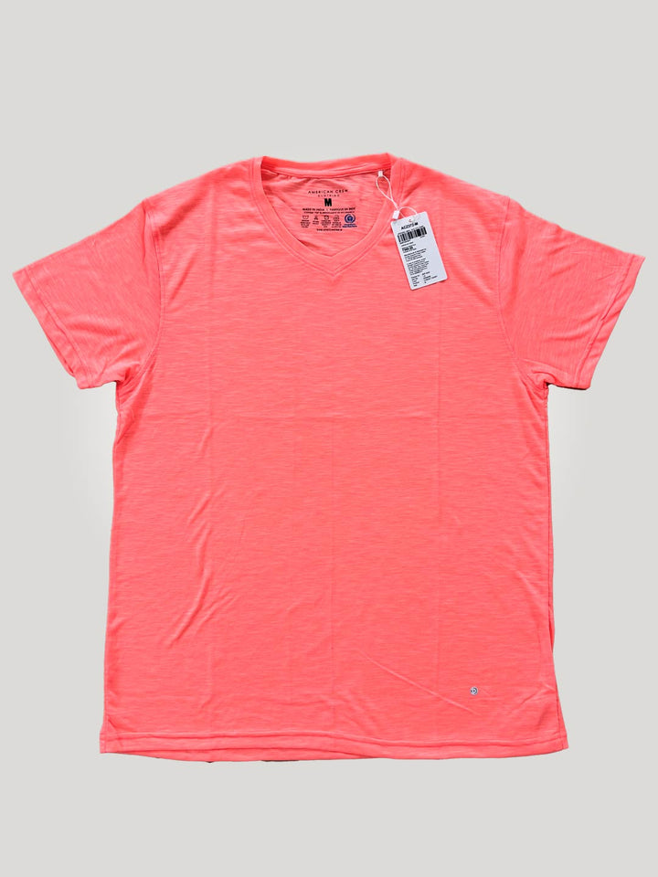 V Neck T-Shirt for Men - Orange (Clearance - No Exchange No Return)