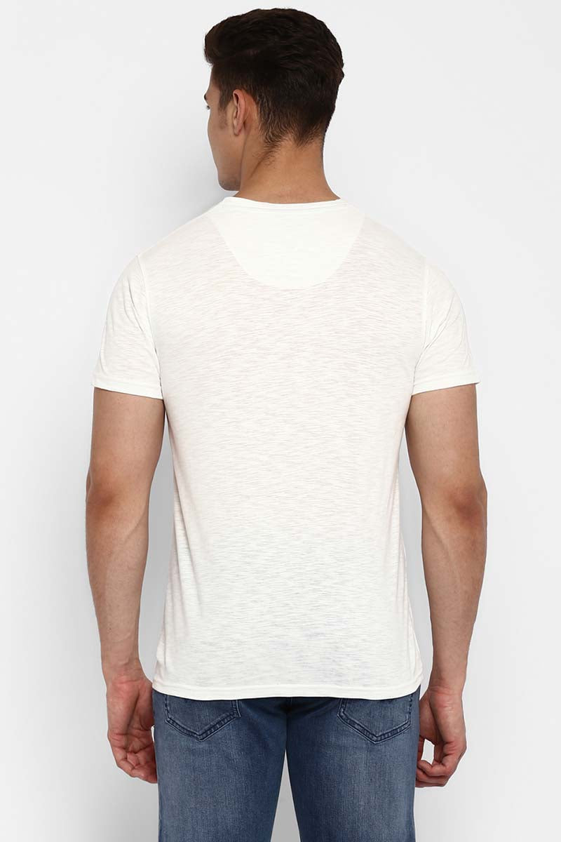 100% Cotton V-Neck Half Sleeves T-Shirt Combo Pack of 3 for Men - Navy, Olive & Off White