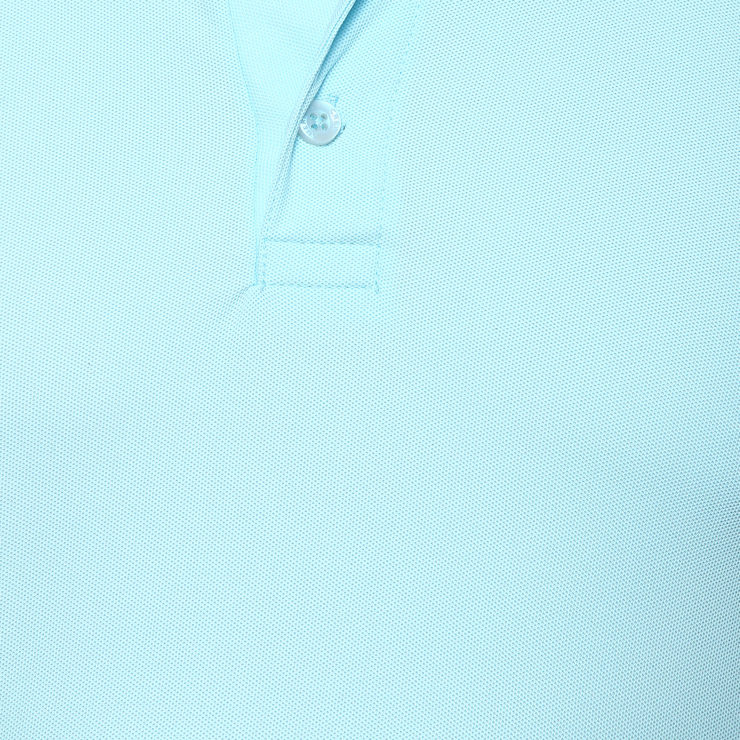 Men's Polyester Polo T-Shirt - Plume Blue