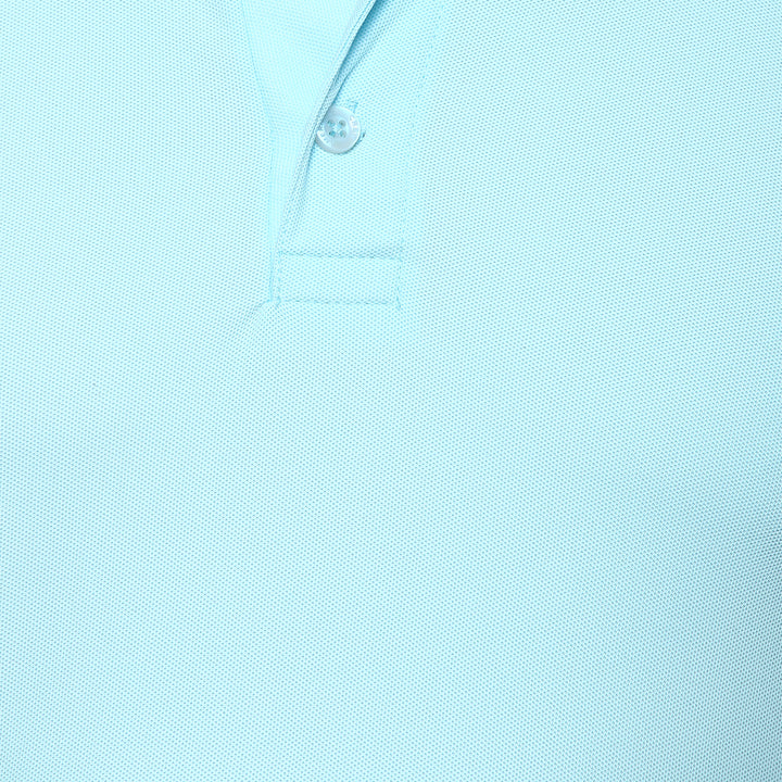 Men's Polyester Polo T-Shirt - Plume Blue