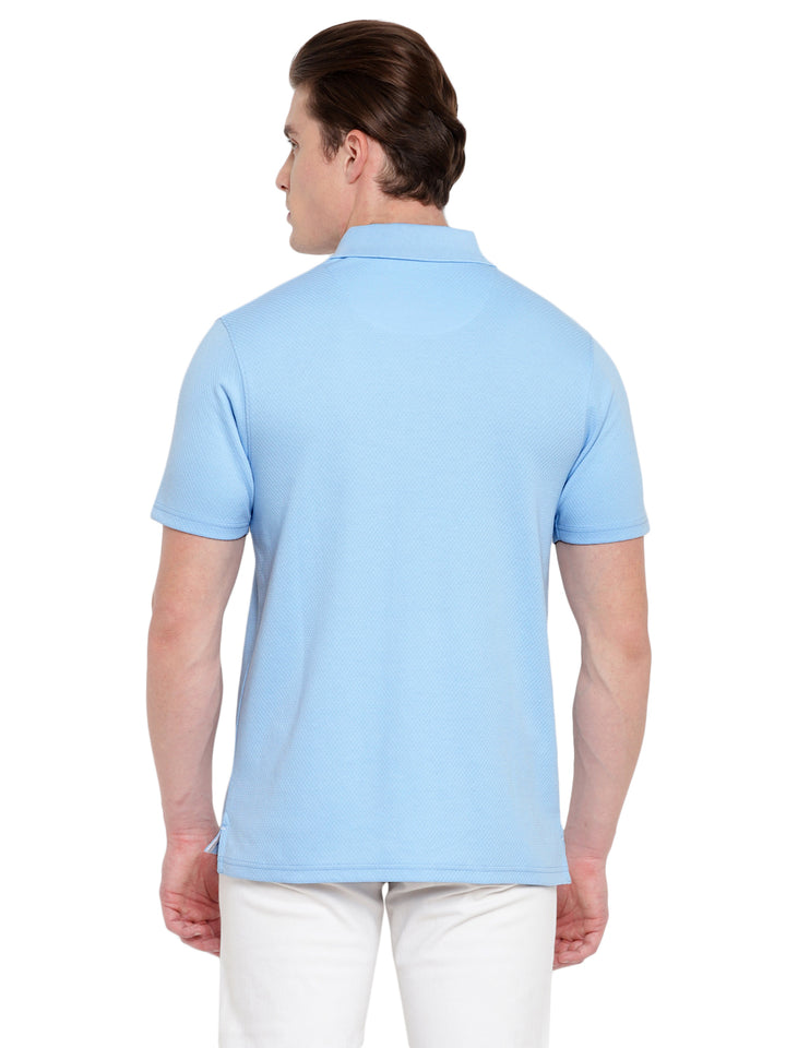 Men's HexaFresh Polo Collar T-Shirt - Breathable Cotton Poly Blend