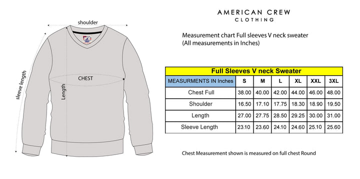 Men's Polyester V-Neck Sweatshirt - Grey Melange (NO EXCHANGE NO RETURN)
