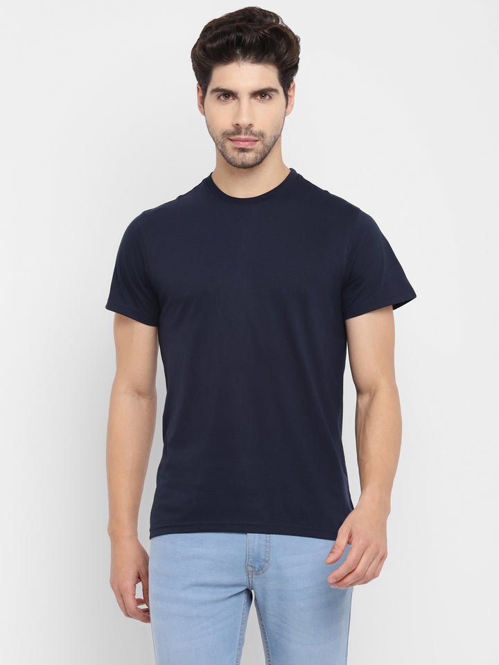 Round Neck T-Shirt for Men Navy (CLEARANCE NO EXCHANGE NO RETURN)