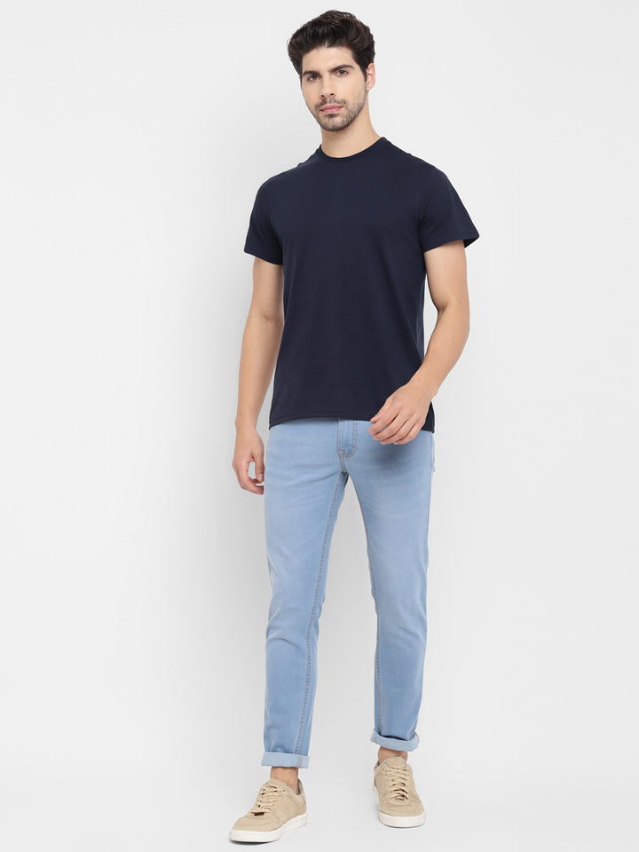 Round Neck T-Shirt for Men Navy (CLEARANCE NO EXCHANGE NO RETURN)