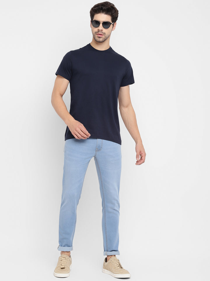 Round Neck T-Shirt for Men Navy (CLEARANCE NO EXCHANGE NO RETURN)