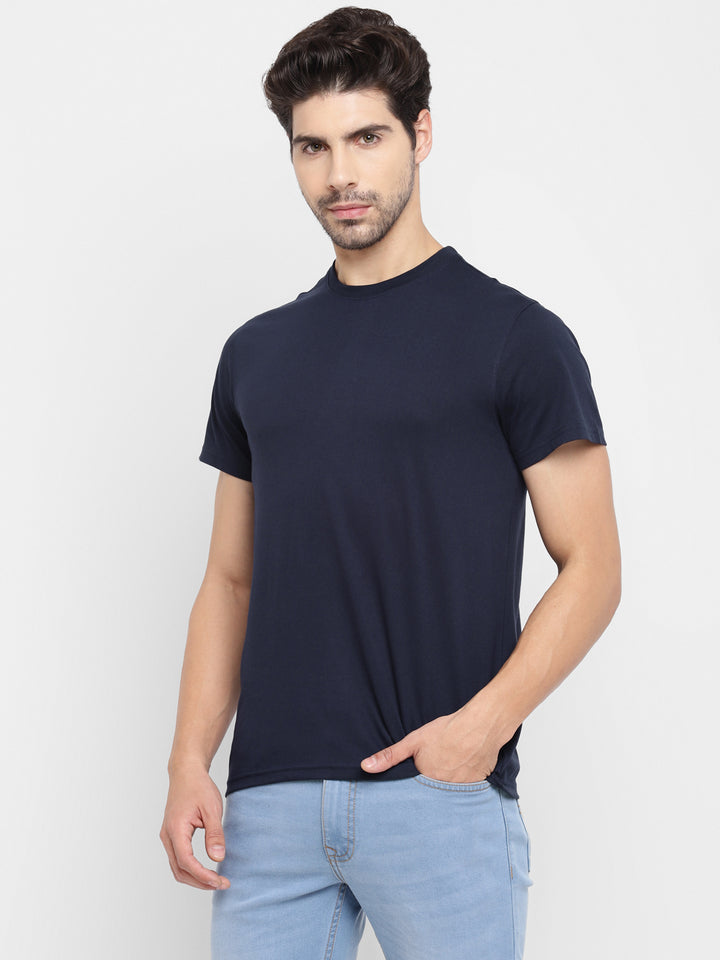 Round Neck T-Shirt for Men Navy (CLEARANCE NO EXCHANGE NO RETURN)