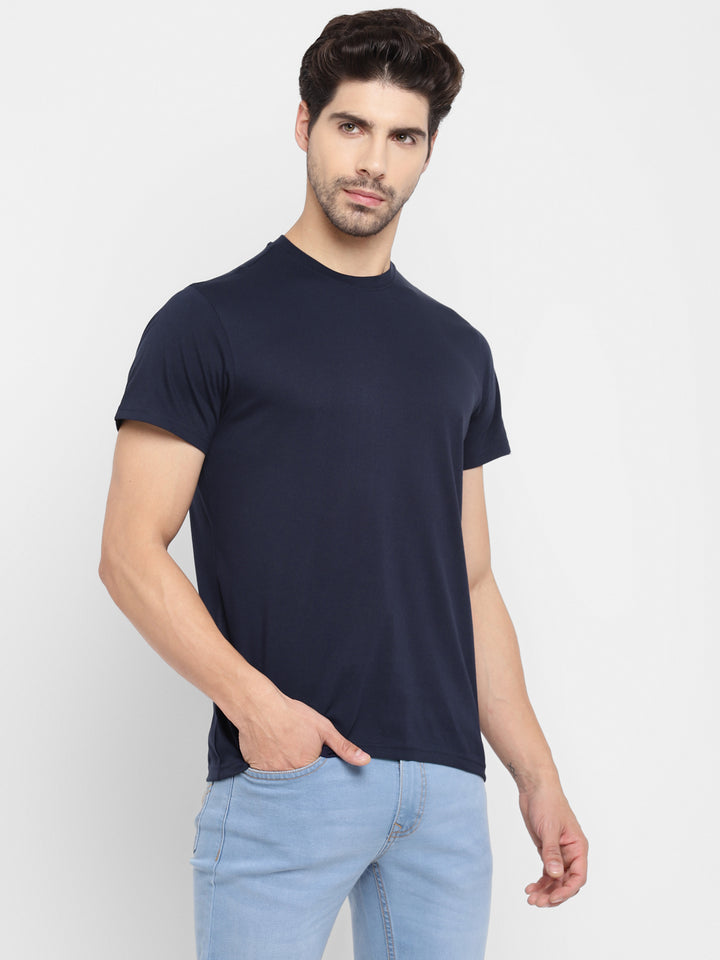 Round Neck T-Shirt for Men Navy (CLEARANCE NO EXCHANGE NO RETURN)