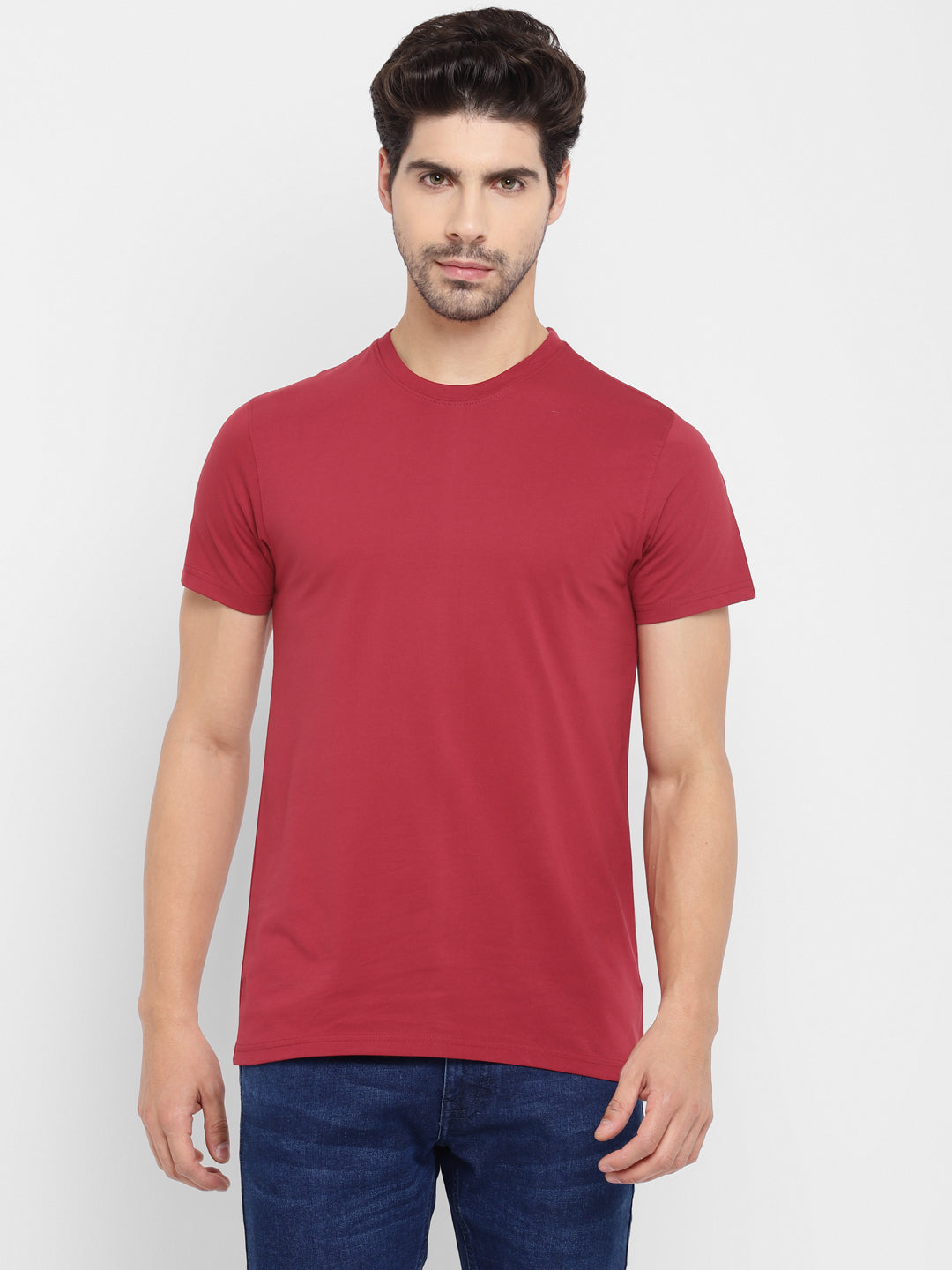 Round Neck T-Shirt for Men Rio Red (CLEARANCE NO EXCHANGE NO RETURN)