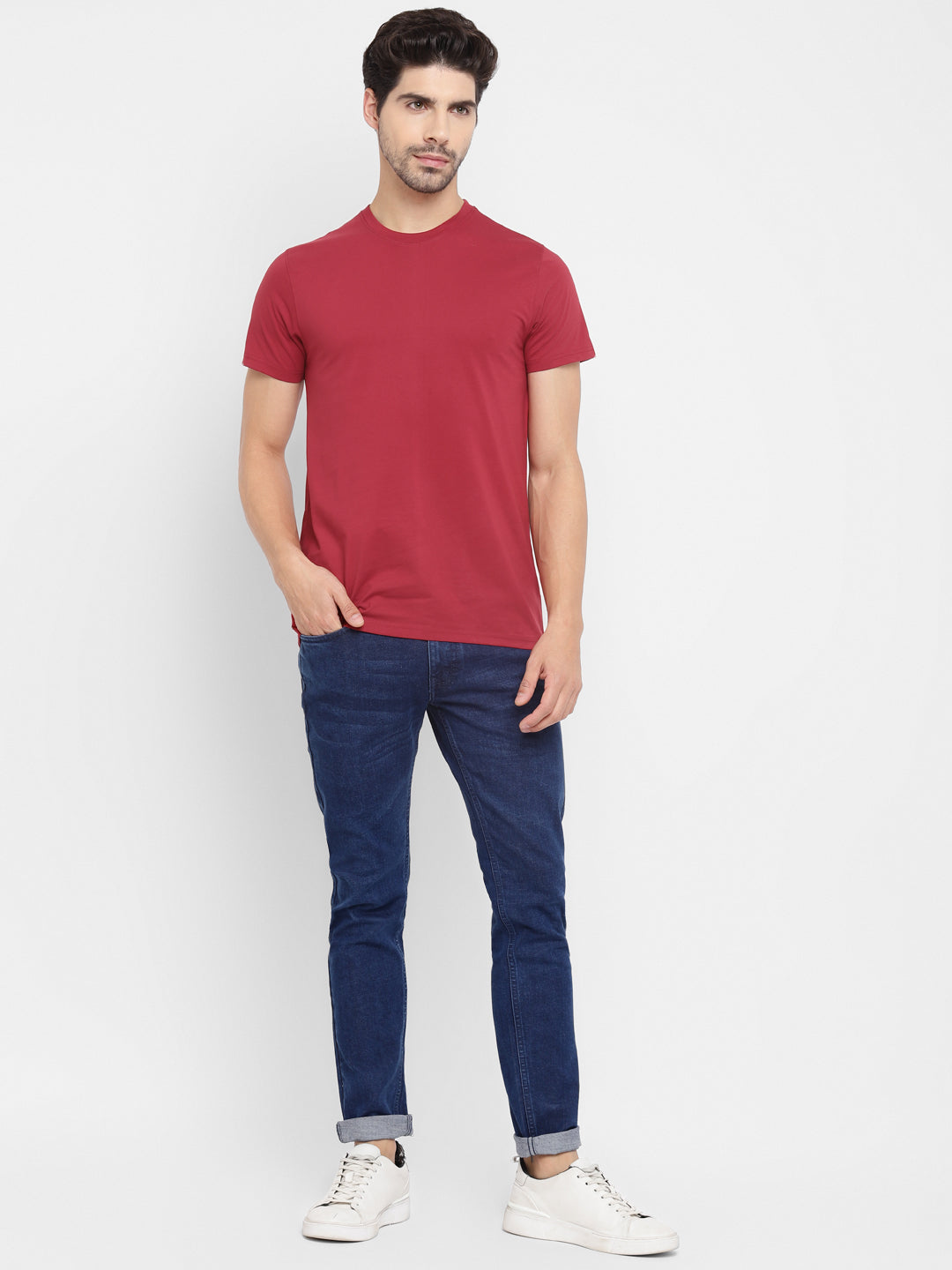 Round Neck T-Shirt for Men Rio Red (CLEARANCE NO EXCHANGE NO RETURN)
