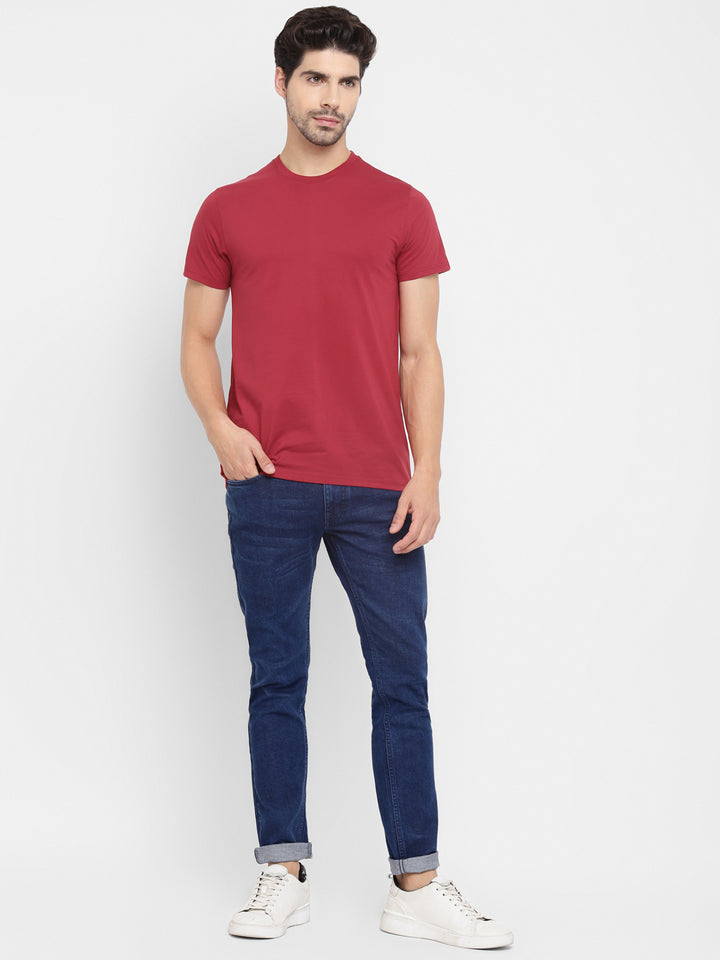 Round Neck T-Shirt for Men Rio Red (CLEARANCE NO EXCHANGE NO RETURN)
