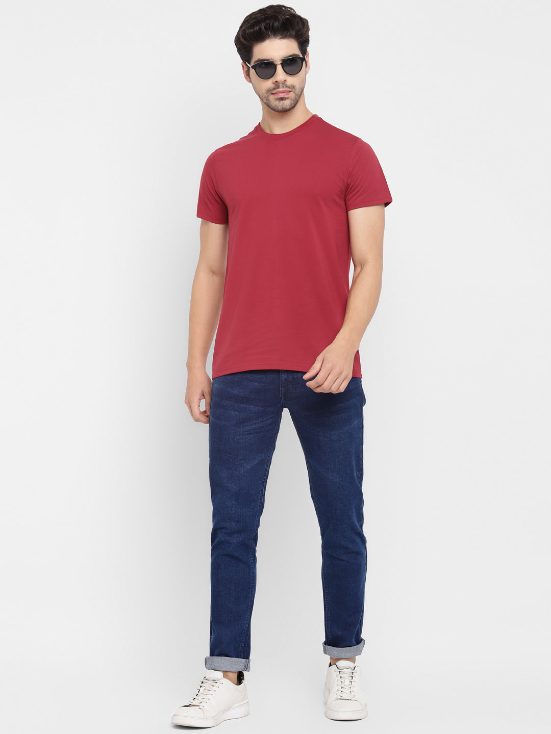 Round Neck T-Shirt for Men Rio Red (CLEARANCE NO EXCHANGE NO RETURN)
