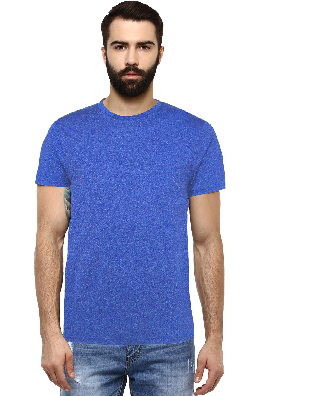 Men's Regular Fit T-Shirt (Pack of 2) - Royal Blue & Charcoal Grey