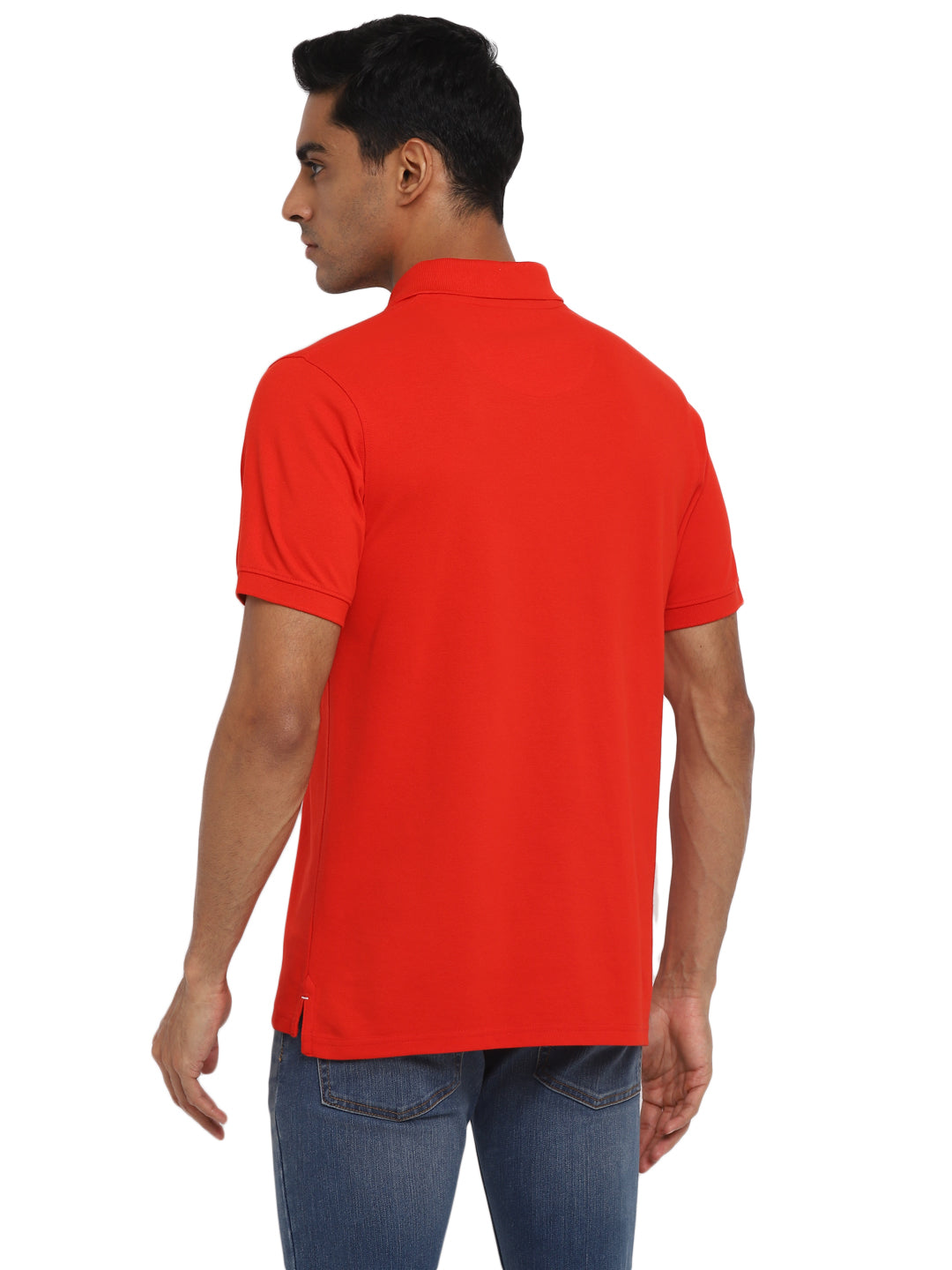 Polo Collar T-Shirt for Men with Pocket - Red