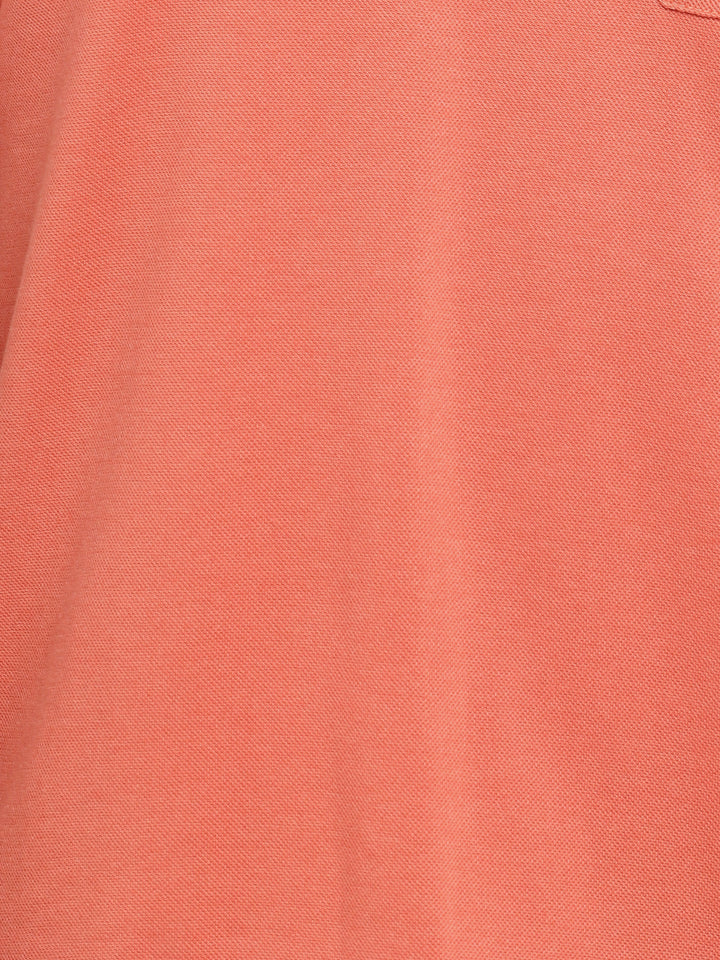 Polo Collar T-Shirt for Men with Pocket - Salmon