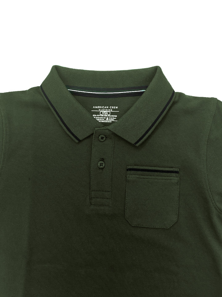 Boys Polo T-Shirt Pack of 2 Half Sleeve, Pocket Polo Regular Fit, Boys Kids 5-12 Years Casual T-Shirt - AC4101