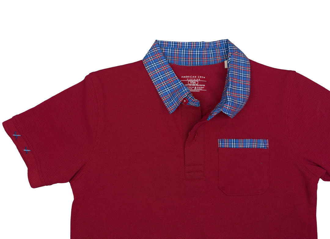 Boys Polo T-Shirt Pack of 2 Half Sleeve, Pocket Polo Regular Fit, Boys Kids 5-12 Years Casual T-Shirt - AC4101