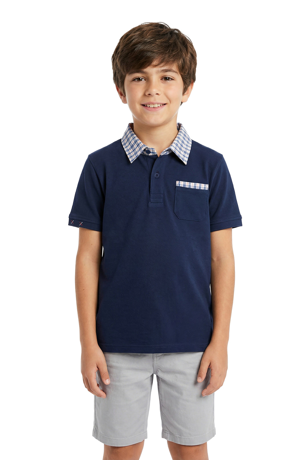 Boys Polo T-Shirt Pack of 2 Half Sleeve, Pocket Polo Regular Fit, Boys Kids 5-12 Years Casual T-Shirt - AC4101